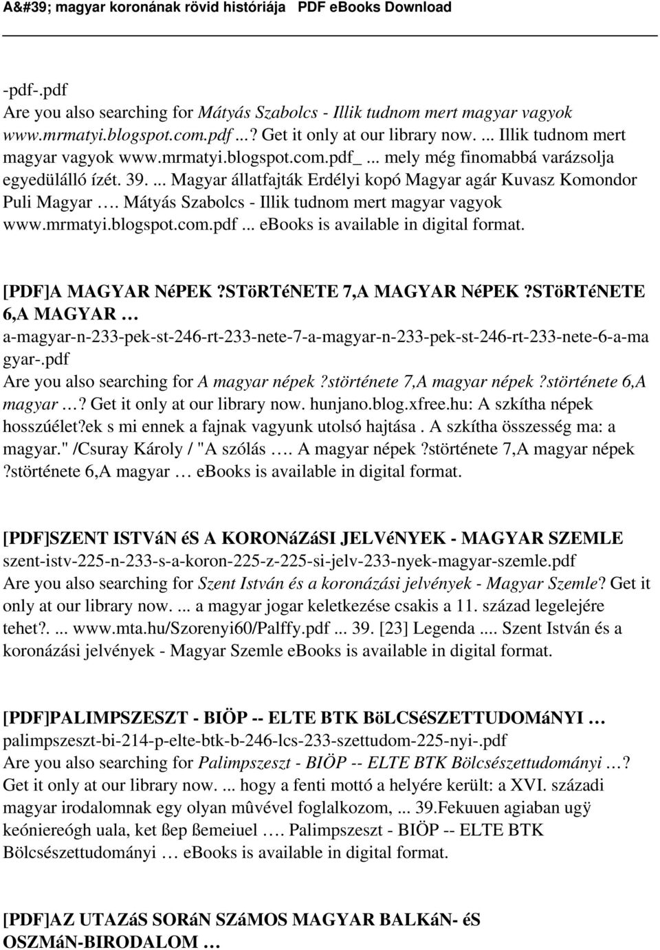 blogspot.com.pdf... ebooks is available in digital format. [PDF]A MAGYAR NéPEK?STöRTéNETE 7,A MAGYAR NéPEK?