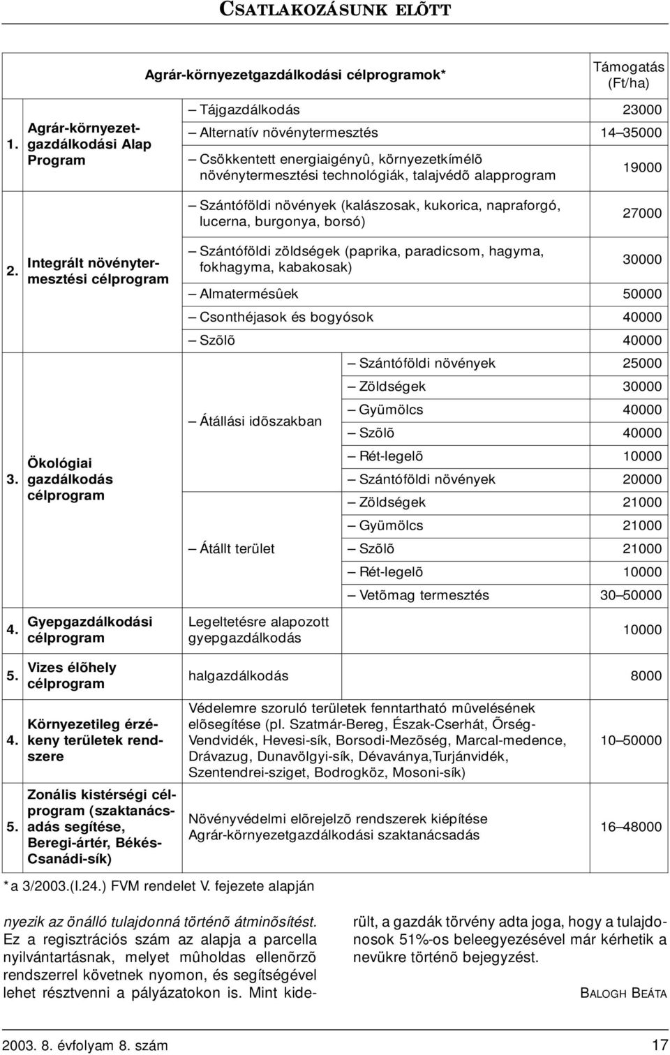 19000 Szántóföldi növények (kalászosak, kukorica, napraforgó, lucerna, burgonya, borsó) 27000 2. 3.