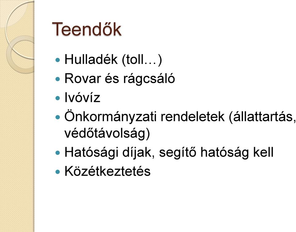 rendeletek (állattartás,