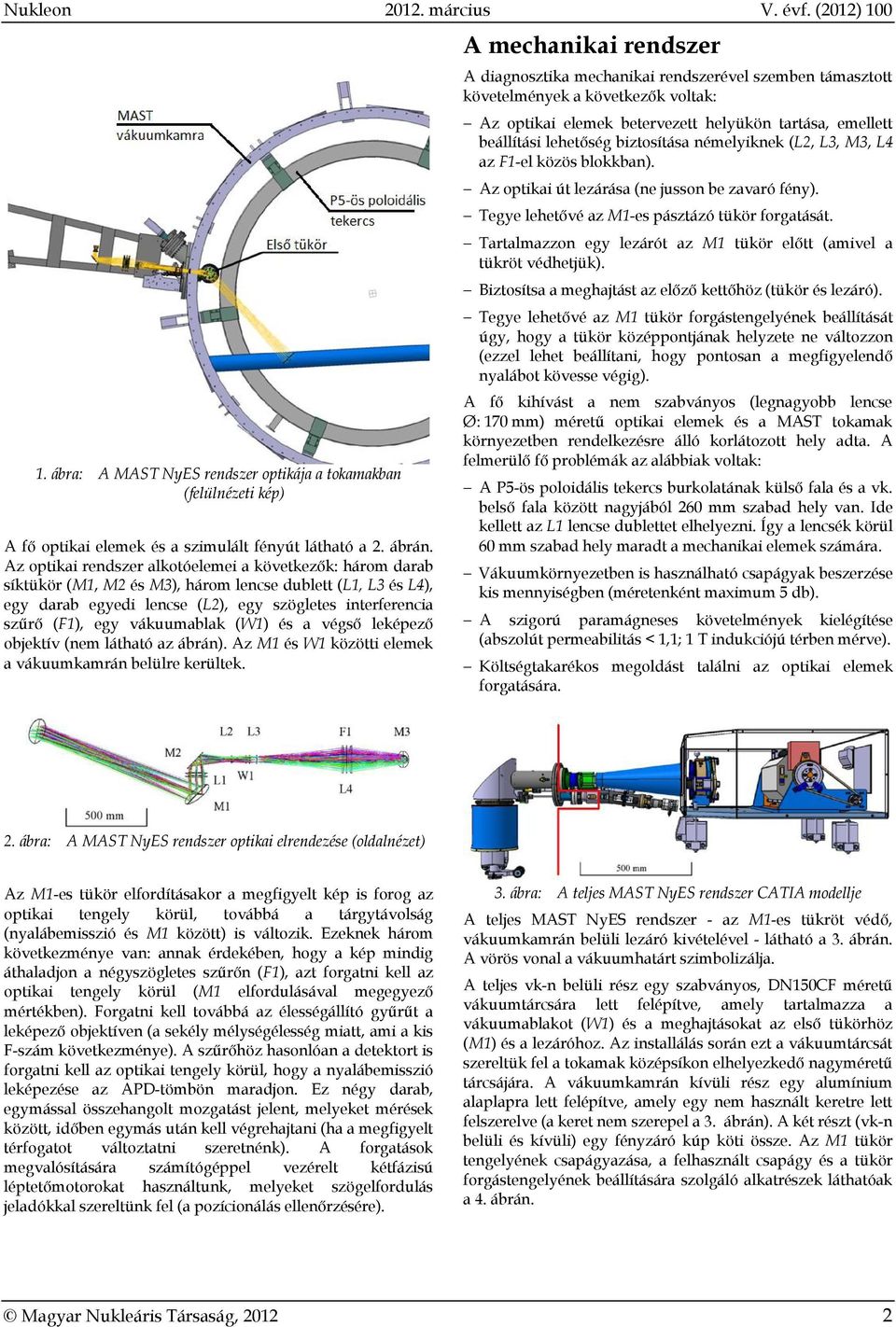 vákuumablak (W1) és a végső leképező objektív (nem látható az ábrán). Az M1 és W1 közötti elemek a vákuumkamrán belülre kerültek.