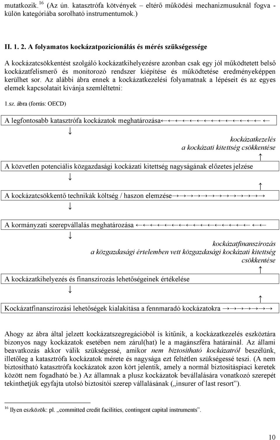 és működtetése eredményeképpen kerülhet sor. Az alábbi ábra ennek a kockázatkezelési folyamatnak a lépéseit és az egyes elemek kapcsolatait kívánja sze