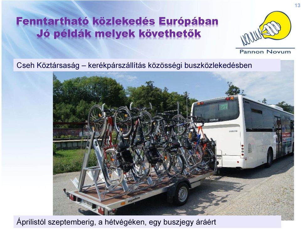 kerékpárszállítás közösségi buszközlekedésben
