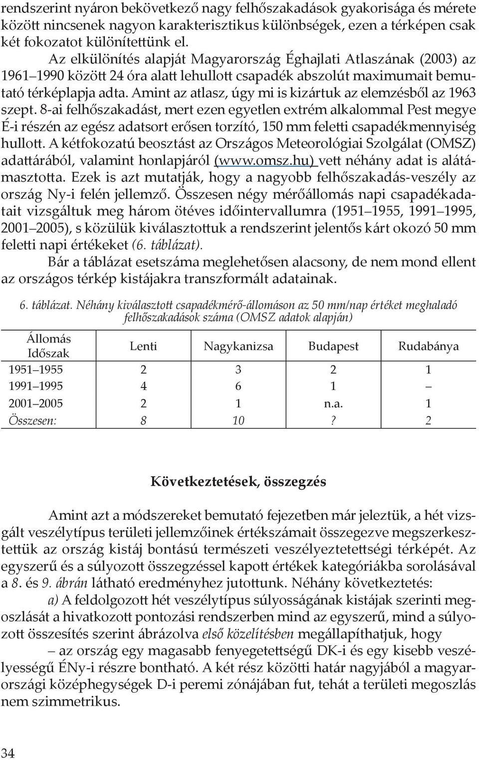 Amint az atlasz, úgy mi is kizártuk az elemzésből az 1963 szept.