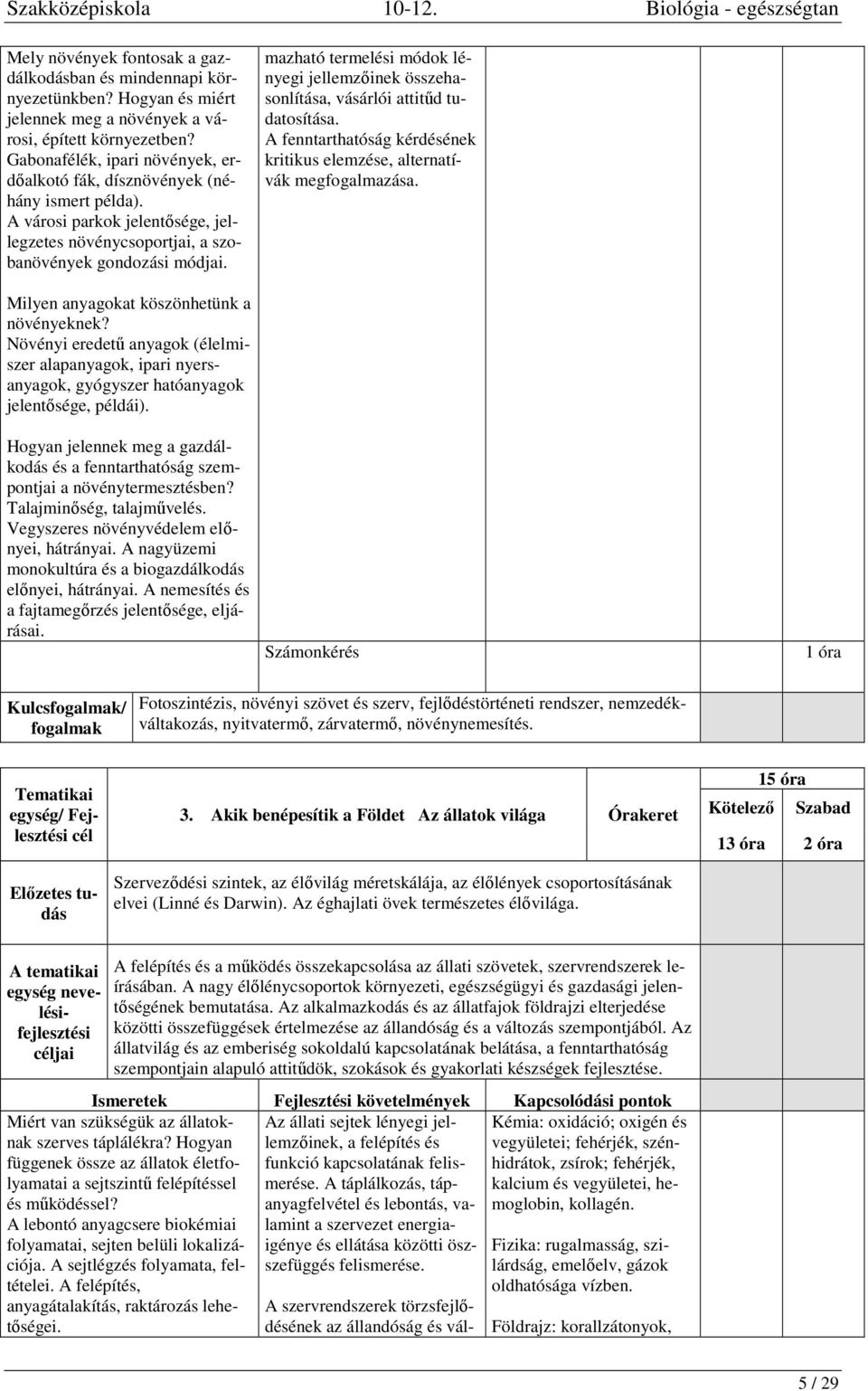 mazható termelési módok lényegi jellemzőinek összehasonlítása, vásárlói attitűd tudatosítása. A fenntarthatóság kérdésének kritikus elemzése, alternatívák megfogalmazása.