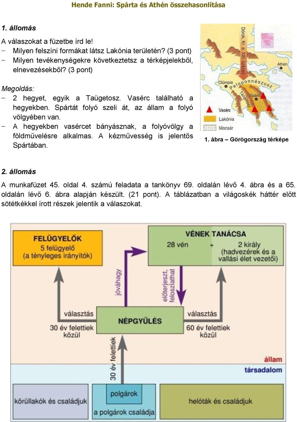 Spártát folyó szeli át, az állam a folyó völgyében van. A hegyekben vasércet bányásznak, a folyóvölgy a földművelésre alkalmas. A kézművesség is jelentős Spártában.