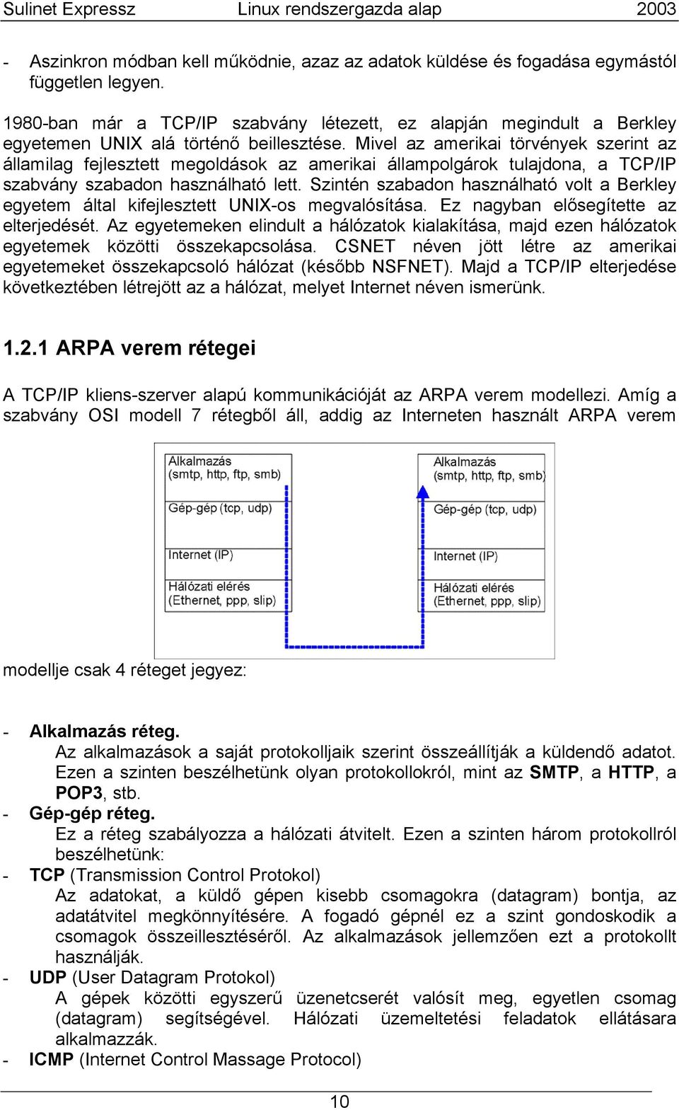 Mivel az amerikai törvények szerint az államilag fejlesztett megoldások az amerikai állampolgárok tulajdona, a TCP/IP szabvány szabadon használható lett.