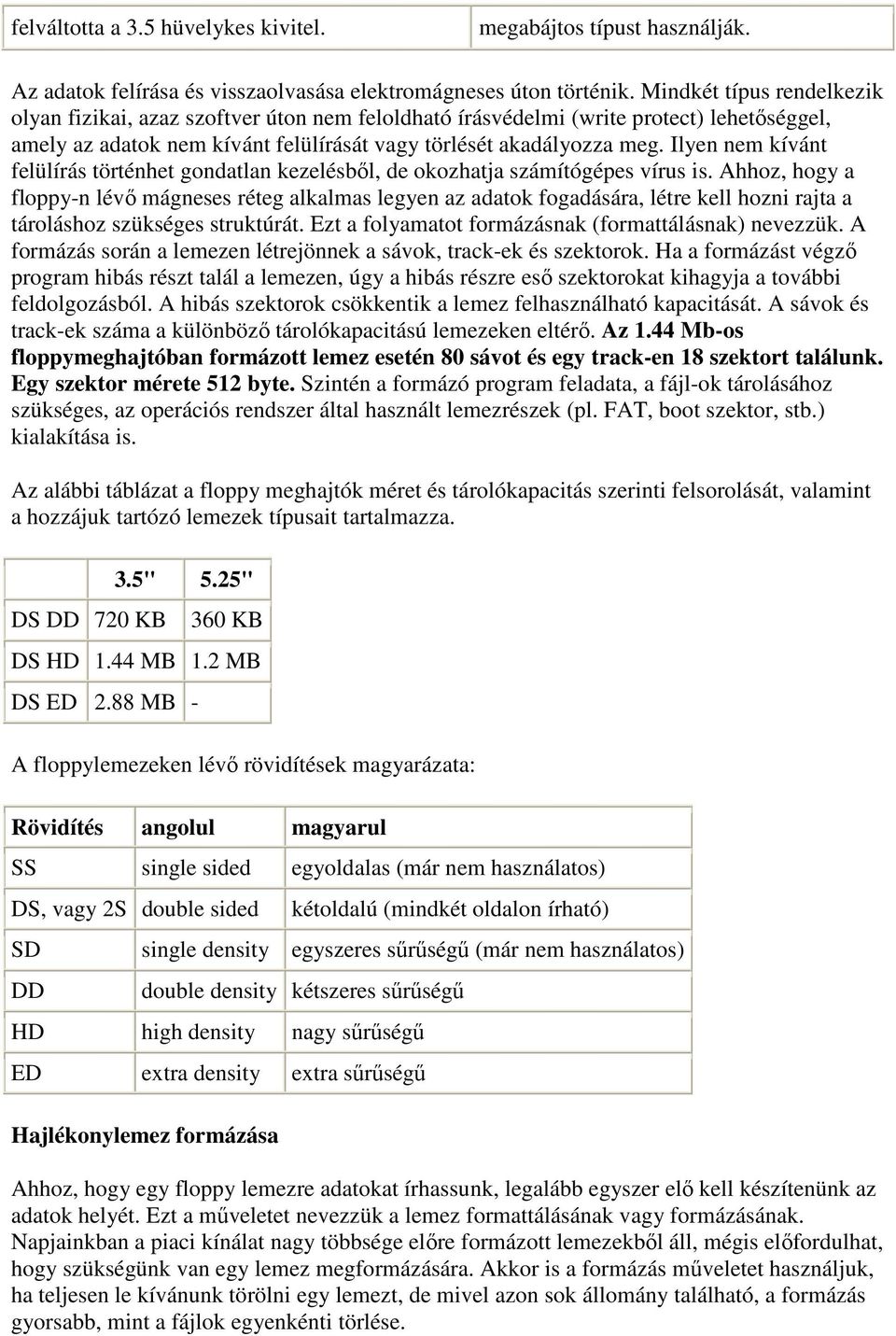 Ilyen nem kívánt felülírás történhet gondatlan kezelésbıl, de okozhatja számítógépes vírus is.