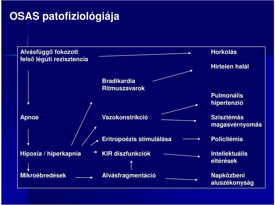 Szisztémás magasvérnyomás Eritropoézis stimulálása Policitémia Hipoxia / hiperkapnia