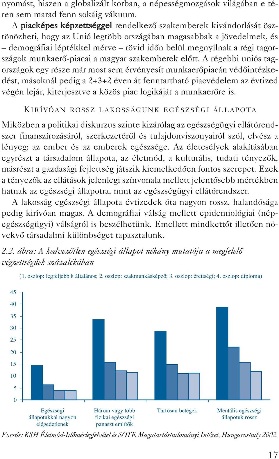 tagországok munkaerô-piacai a magyar szakemberek elôtt.