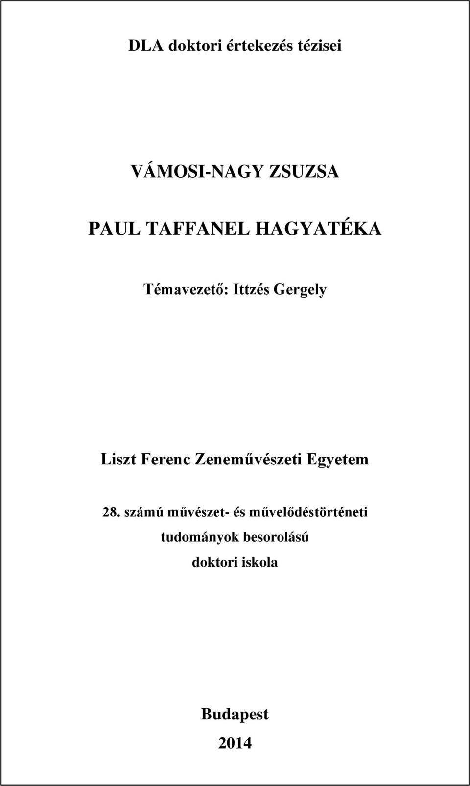 Ferenc Zeneművészeti Egyetem 28.