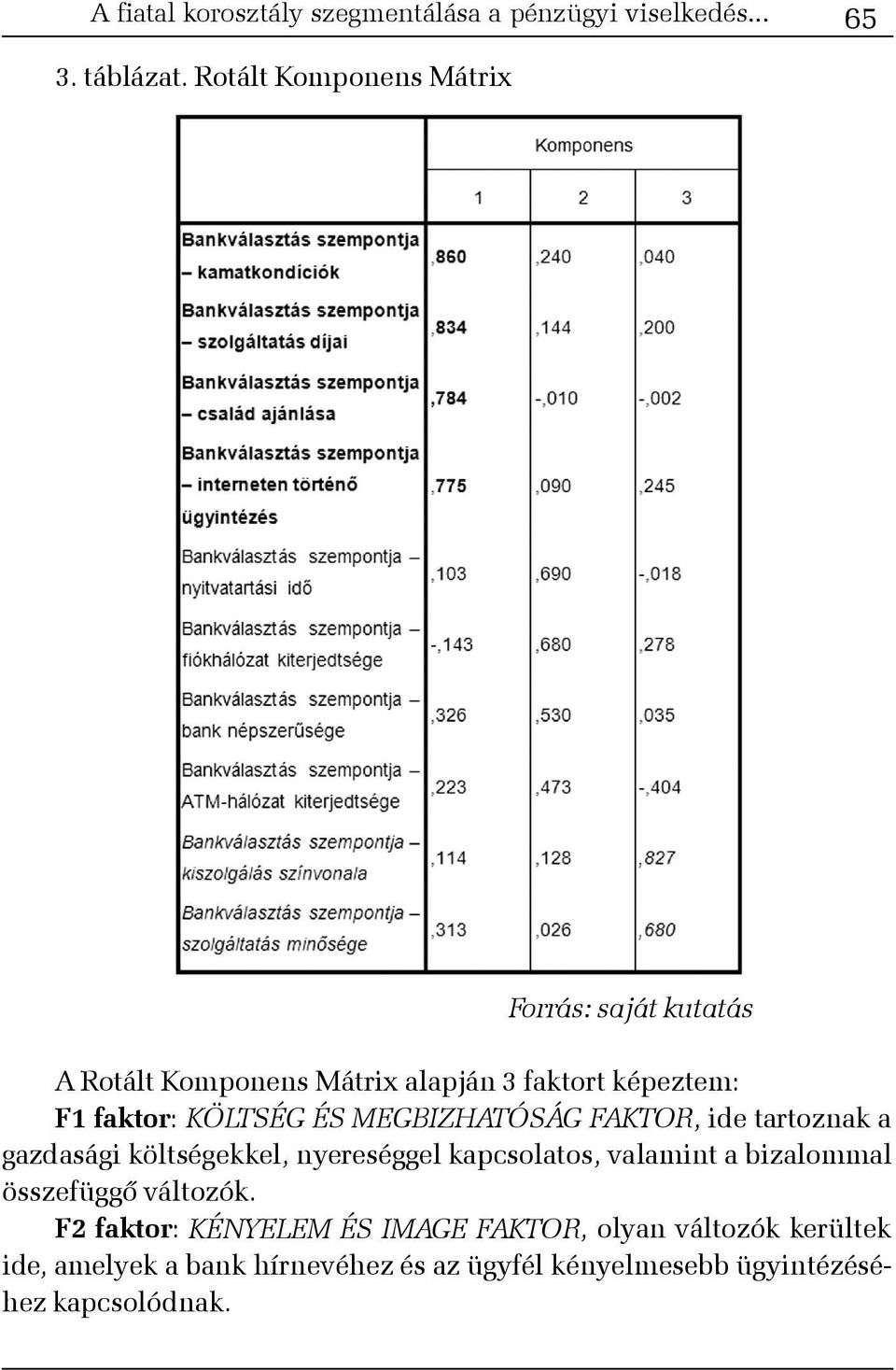 ÉS MEGBIZHATÓSÁG FAKTOR, ide tartoznak a gazdasági költségekkel, nyereséggel kapcsolatos, valamint a bizalommal