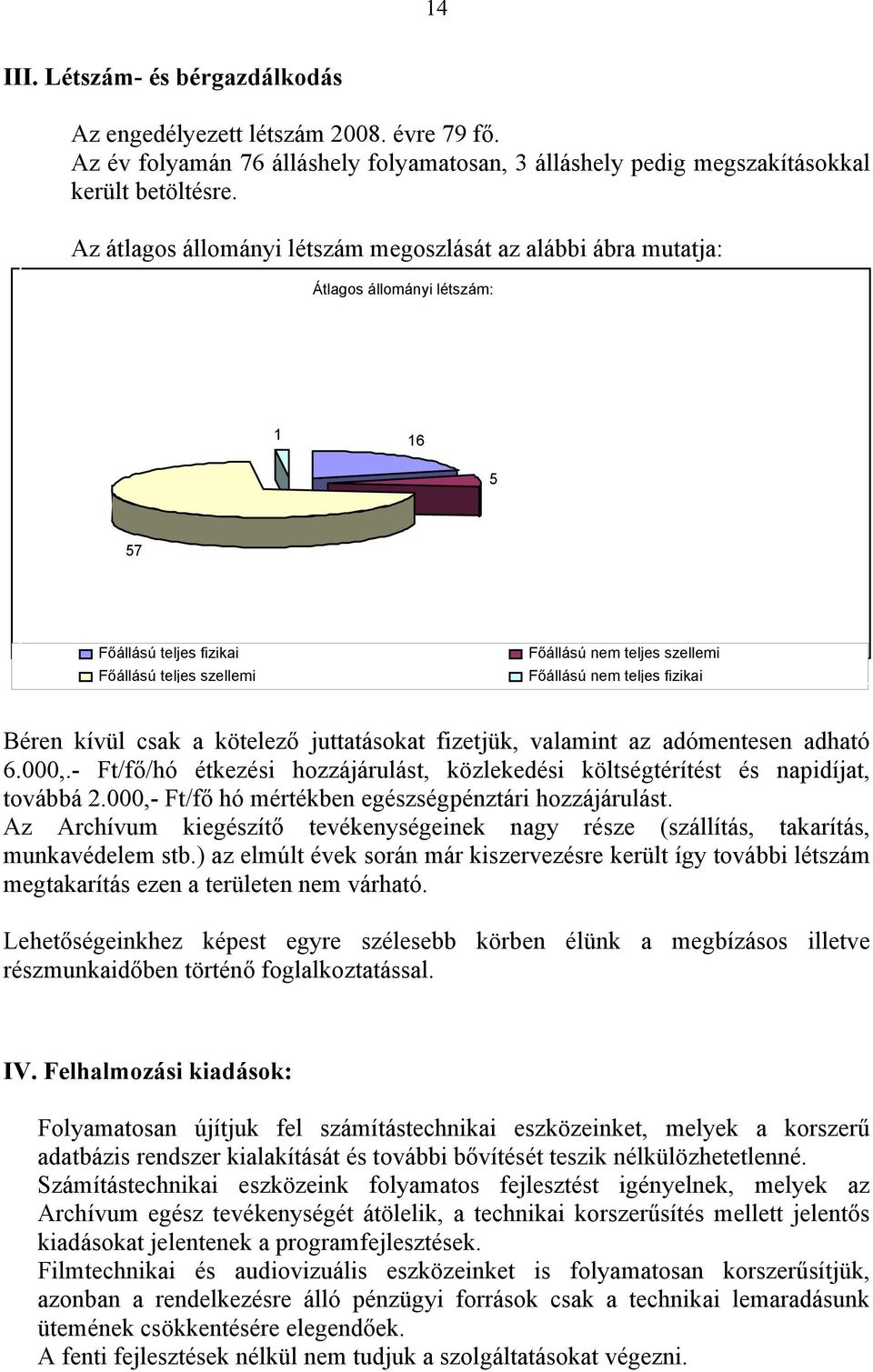 fizikai Béren kívül csak a kötelező juttatásokat fizetjük, valamint az adómentesen adható 6.000,.- Ft/fő/hó étkezési hozzájárulást, közlekedési költségtérítést és napidíjat, továbbá 2.