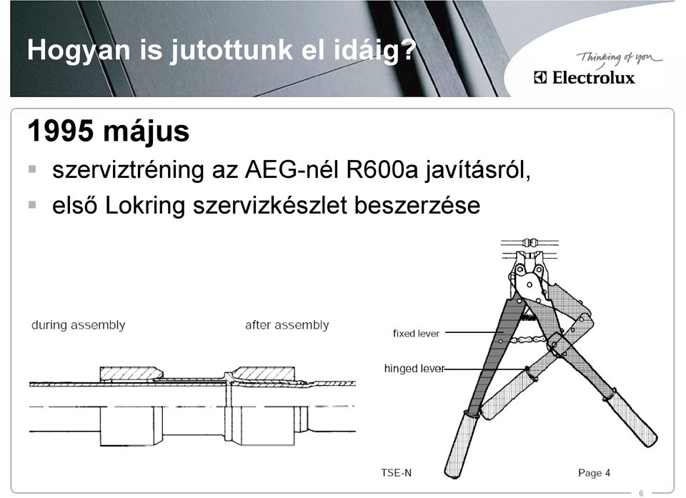 AEG-nél R600a javításról, első