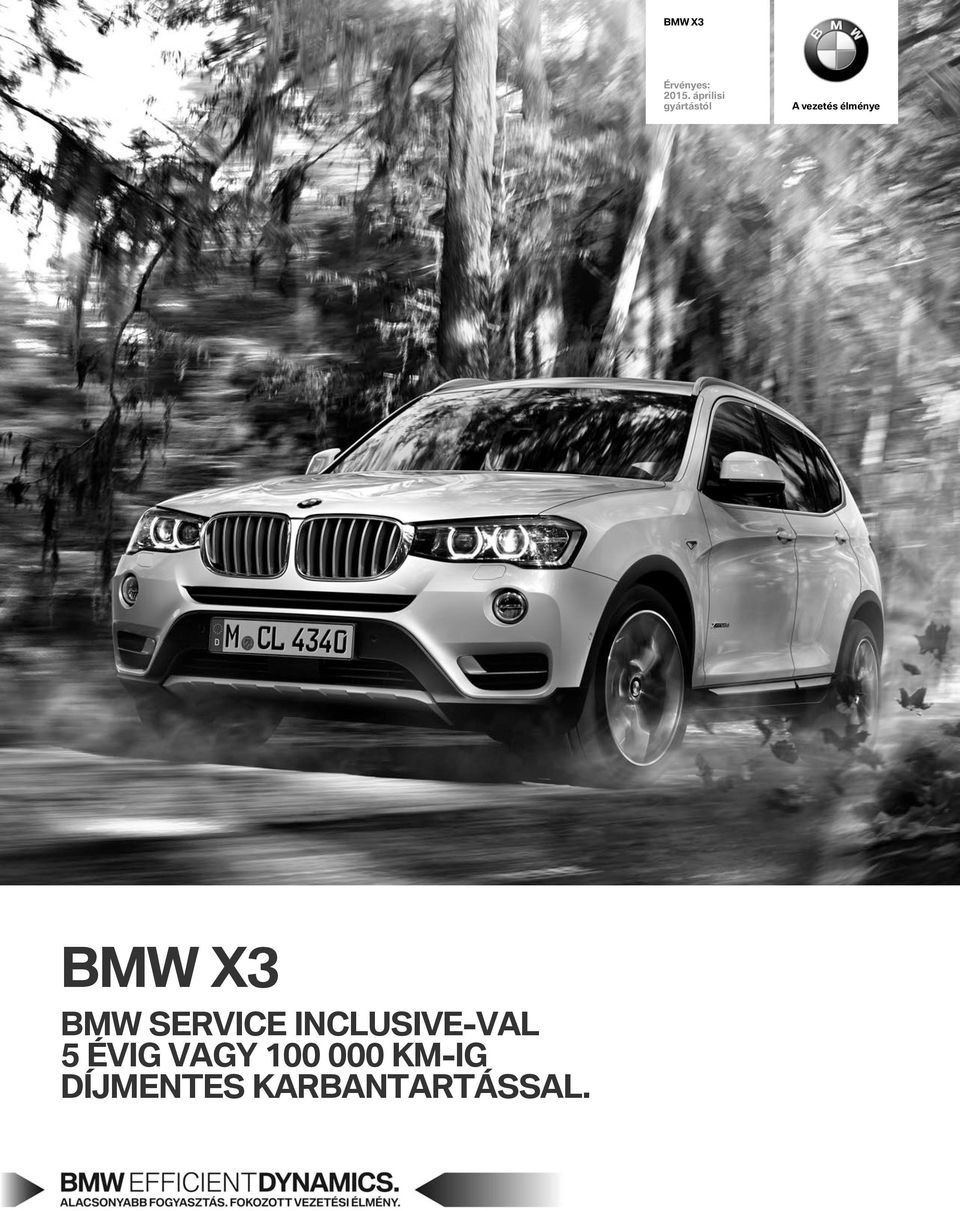 élménye BMW X3 BMW SERVICE