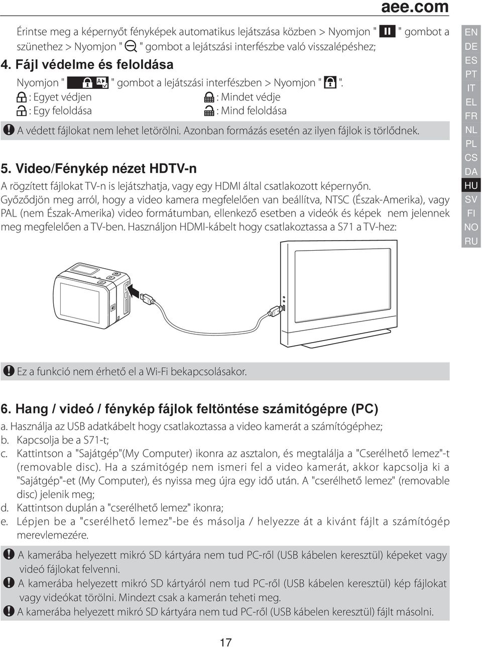 Azonban formázás esetén az ilyen fájlok is törlődnek. 5. Video/Fénykép nézet HDTV-n (removable disc).