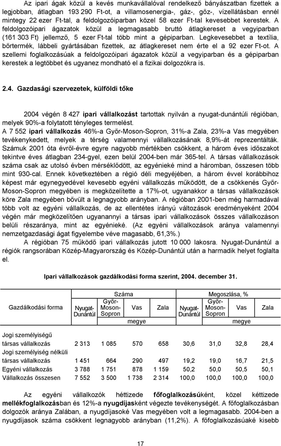 A feldolgozóipari ágazatok közül a legmagasabb bruttó átlagkereset a vegyiparban (161 303 Ft) jellemző, 5 ezer Ft-tal több mint a gépiparban.