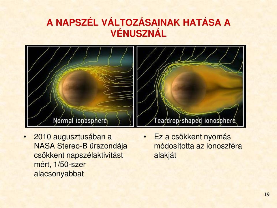 napszélaktivitást mért, 1/50-szer alacsonyabbat Ez