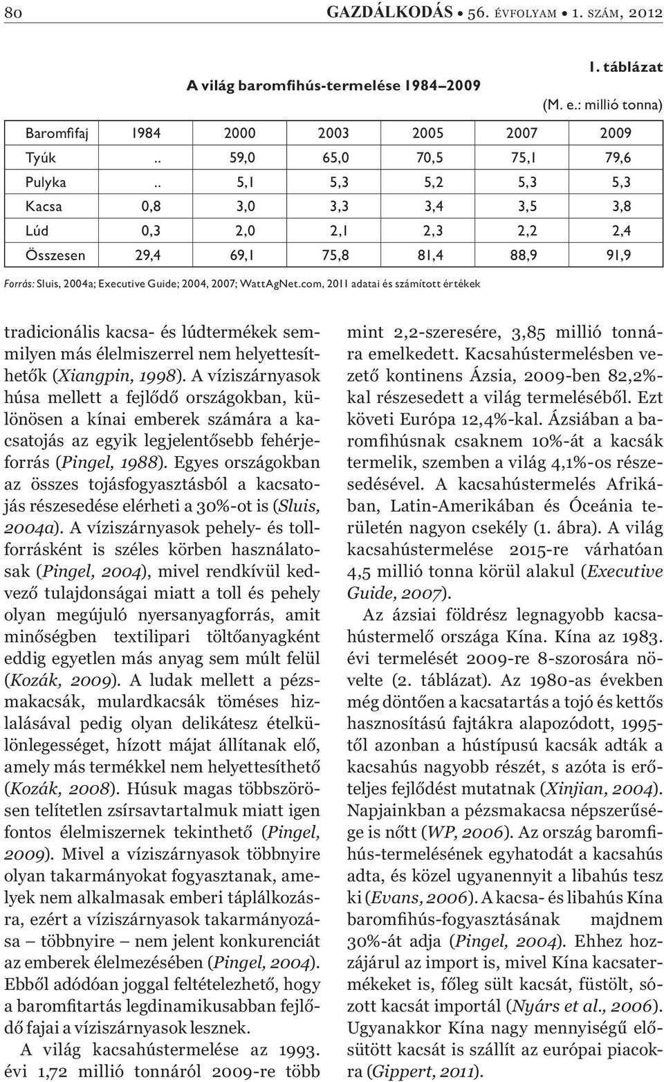 com, 2011 adatai és számított értékek tradicionális kacsa- és lúdtermékek semmilyen más élelmiszerrel nem helyettesíthet k (Xiangpin, 1998).