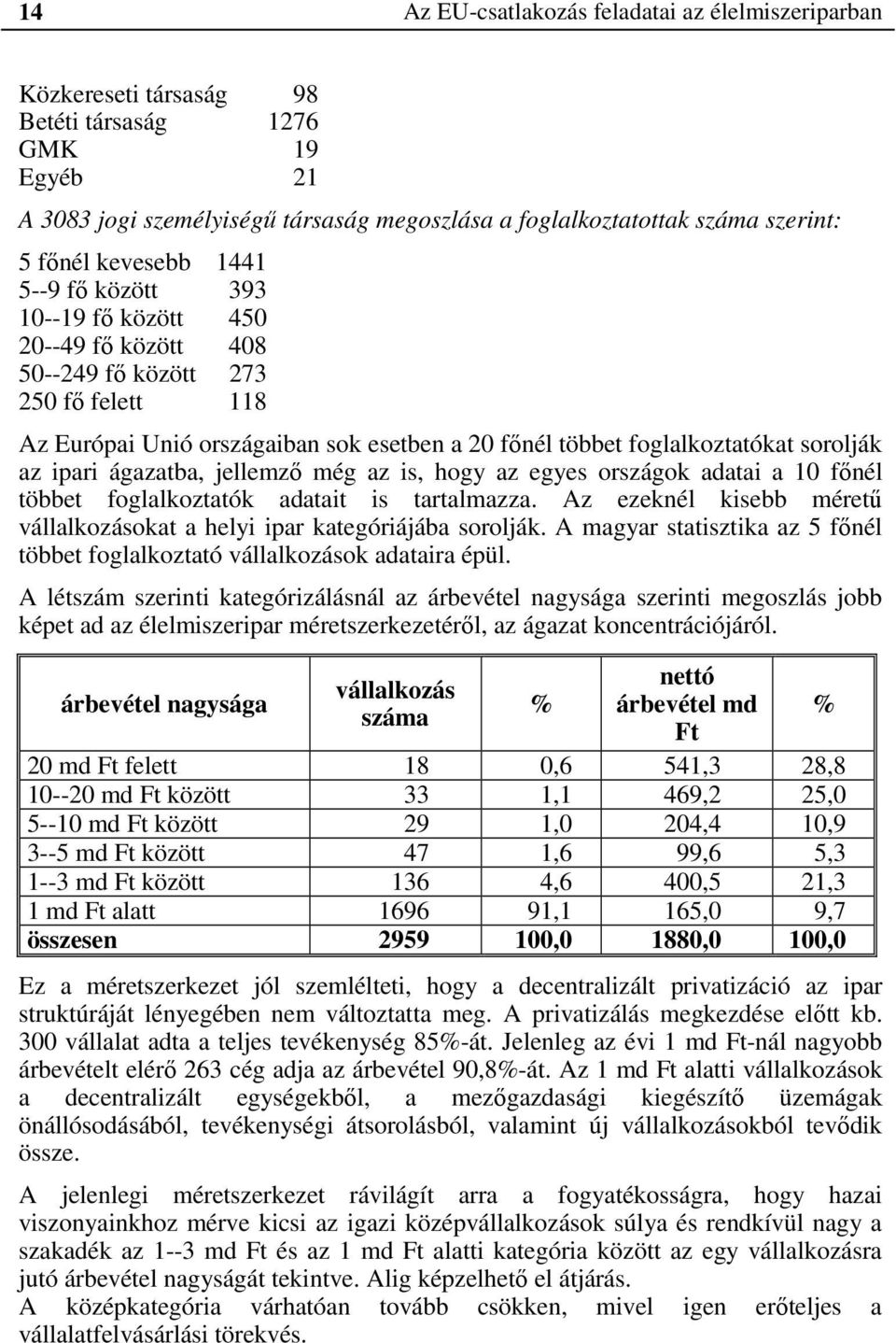 sorolják az ipari ágazatba, jellemző még az is, hogy az egyes országok adatai a 10 főnél többet foglalkoztatók adatait is tartalmazza.