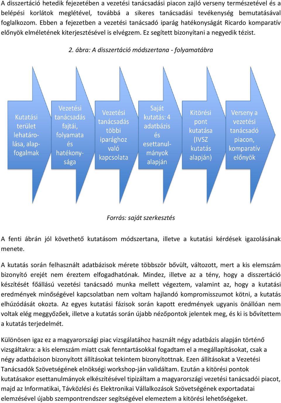 ábra: A disszertáció módszertana - folyamatábra Forrás: saját szerkesztés A fenti ábrán jól követhető kutatásom módszertana, illetve a kutatási kérdések igazolásának menete.