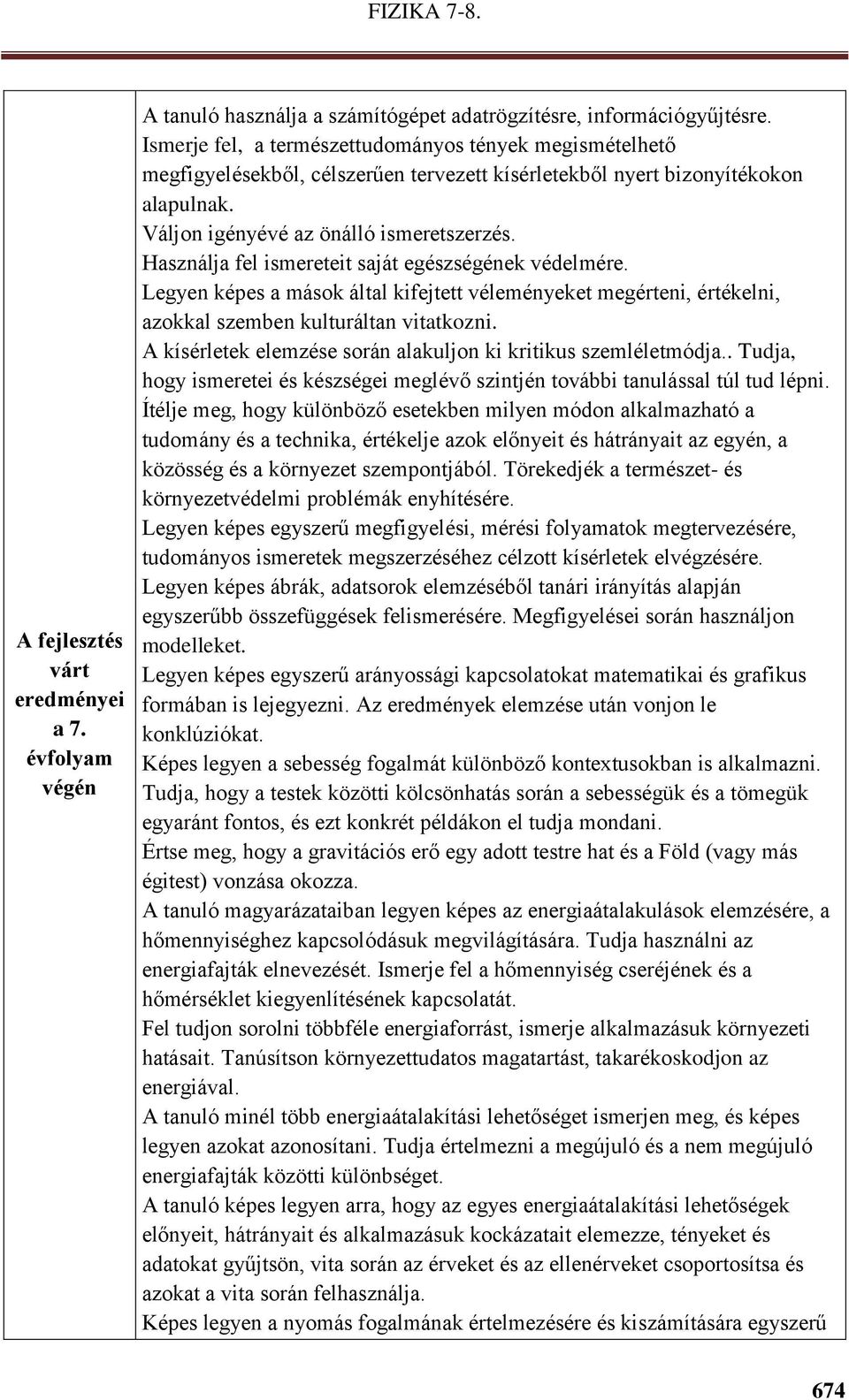 Használja fel ismereteit saját egészségének védelmére. Legyen képes a mások által kifejtett véleményeket megérteni, értékelni, azokkal szemben kulturáltan vitatkozni.