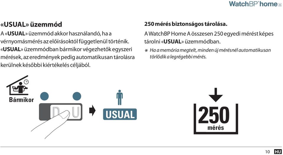 kiértékelés céljából. DIAG. 250 mérés biztonságos tárolása.