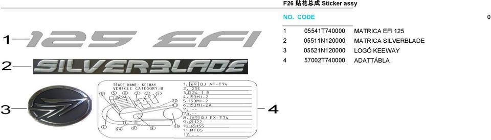 05511N120000 MATRICA SILVERBLADE 3