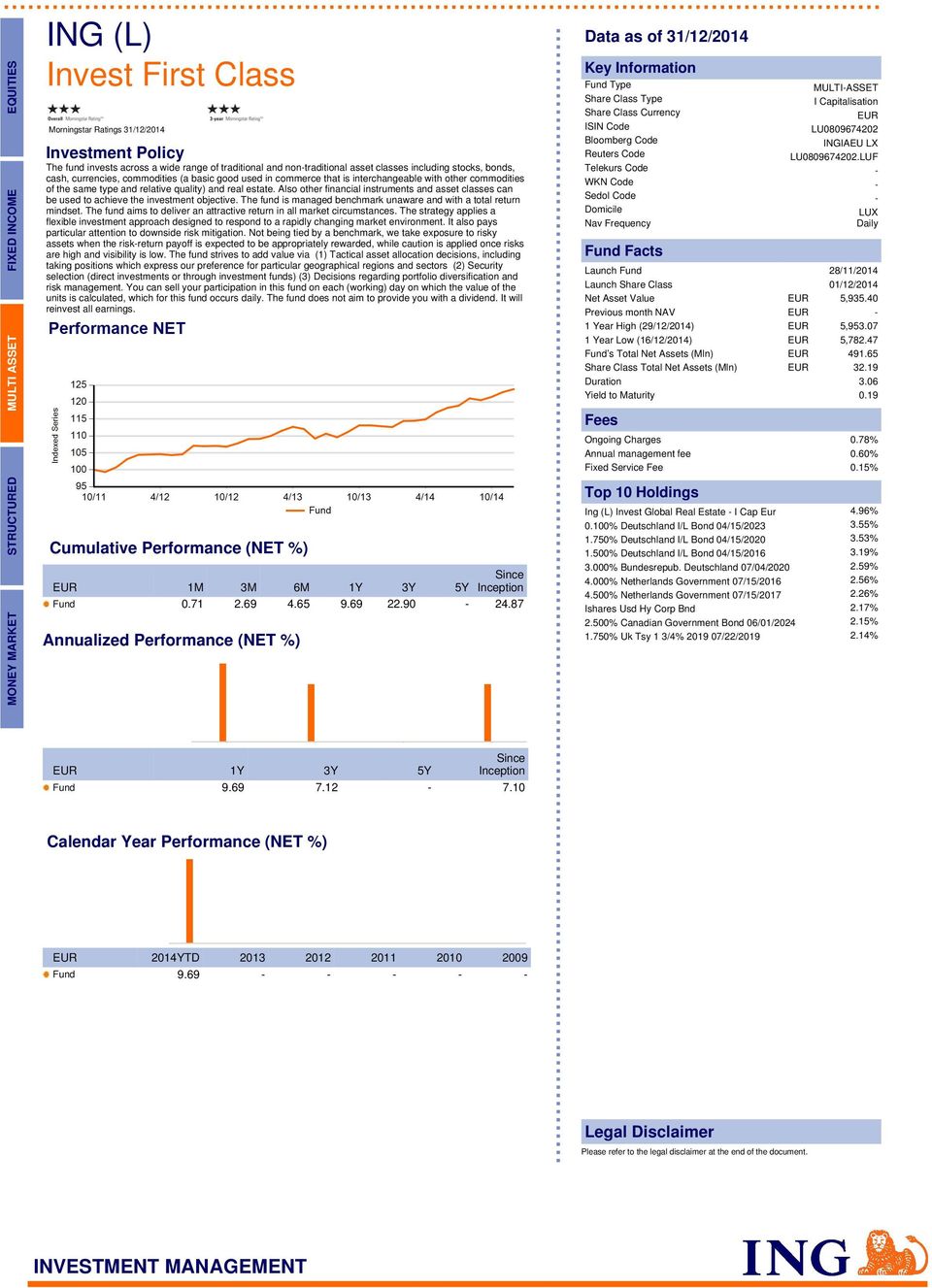 quality) and real estate. Also other financial instruments and asset classes can be used to achieve the investment objective. The fund is managed benchmark unaware and with a total return mindset.