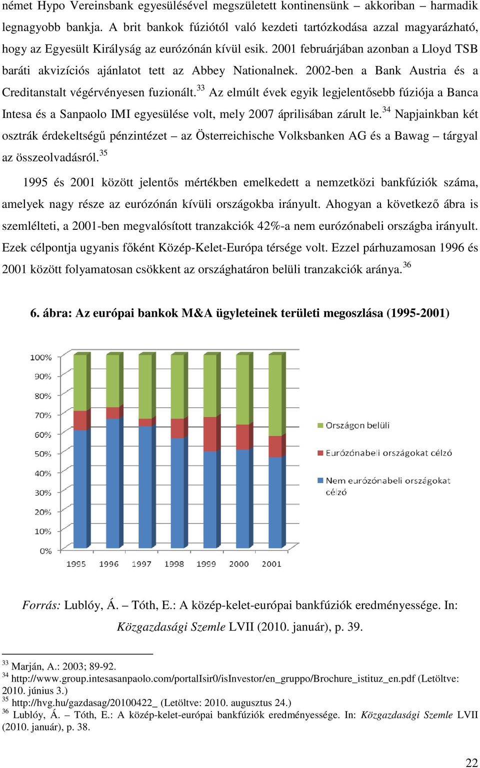 2001 februárjában azonban a Lloyd TSB baráti akvizíciós ajánlatot tett az Abbey Nationalnek. 2002-ben a Bank Austria és a Creditanstalt végérvényesen fuzionált.