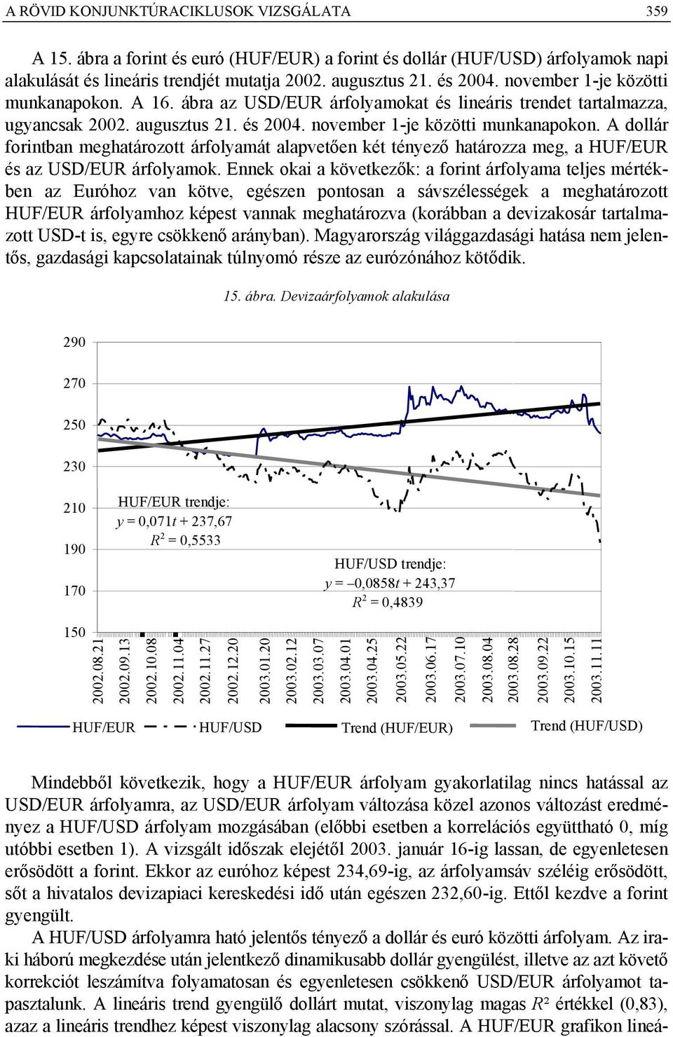 A dollár forintban meghatározott árfolyamát alapvetően két tényező határozza meg, a HUF/EUR és az USD/EUR árfolyamok.