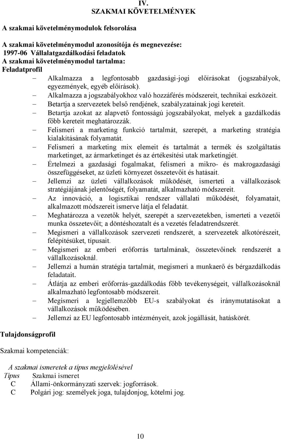 gazdasági-jogi előírásokat (jogszabályok, egyezmények, egyéb előírások). Alkalmazza a jogszabályokhoz való hozzáférés módszereit, technikai eszközeit.