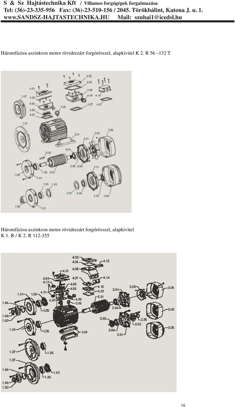 R 56 132 T  forgórésszel, alapkivitel K 1.