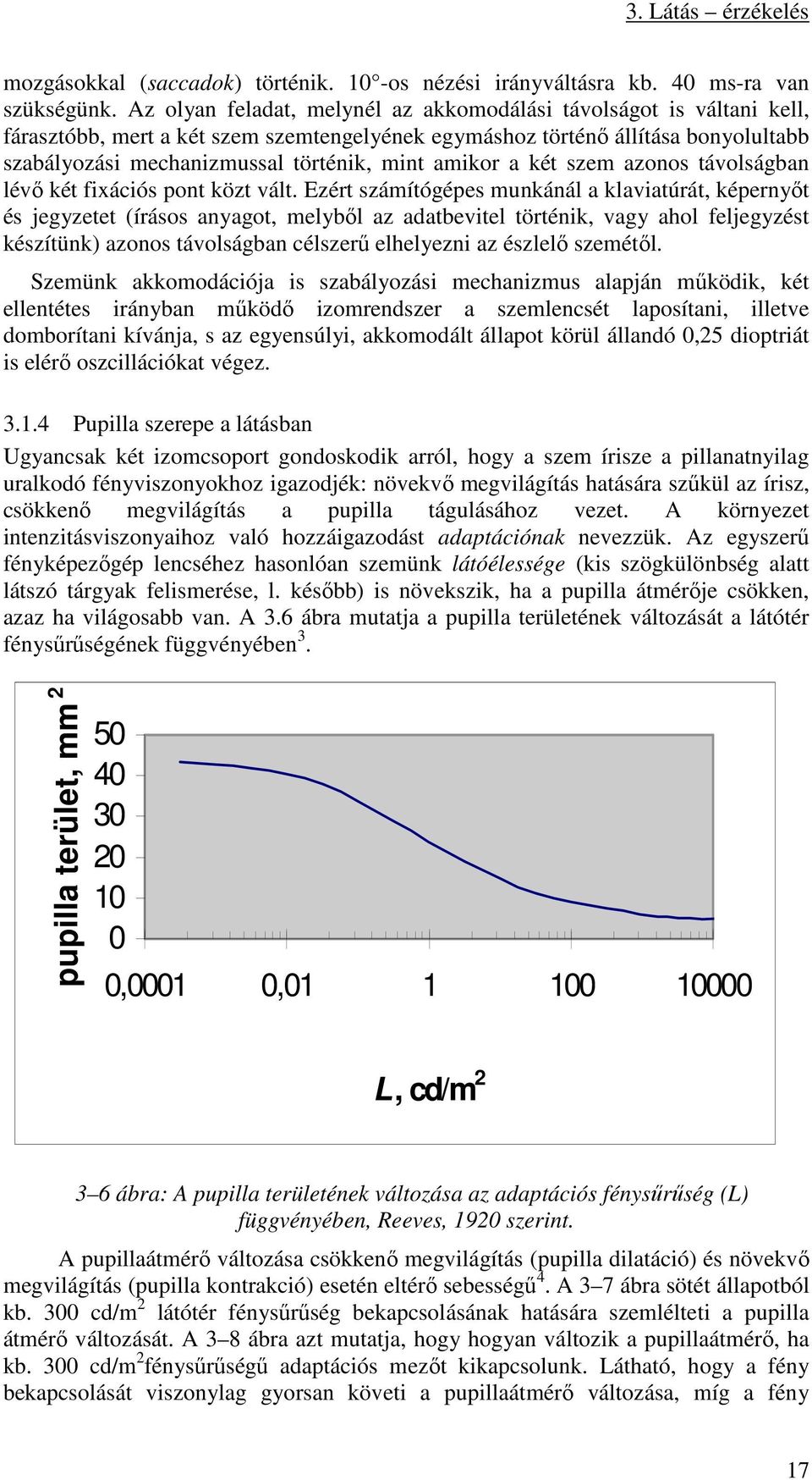 amikor a két szem azonos távolságban lévő két fixációs pont közt vált.