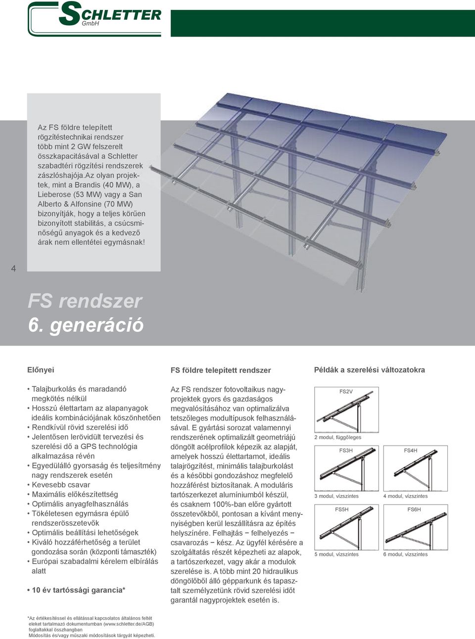 árak nem ellentétei egymásnak! 4 FS rendszer 6.