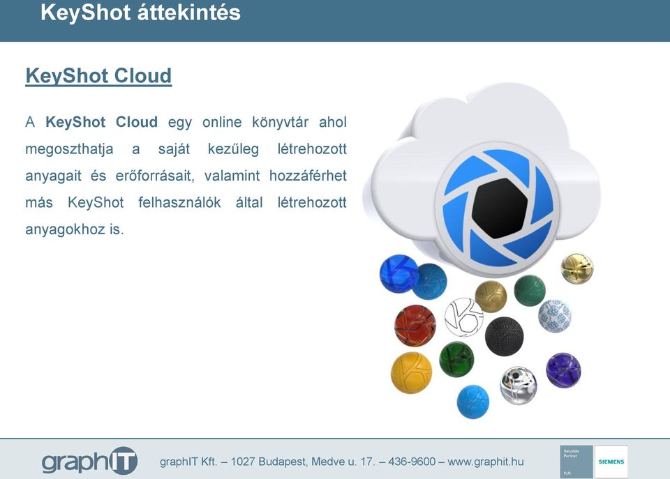 erőforrásait, valamint hozzáférhet más KeyShot felhasználók által