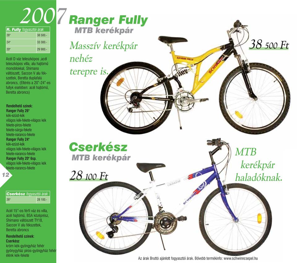 Beretta abroncs) Ranger Fully MTB kerékpár Masszív kerékpár nehéz terepre is.