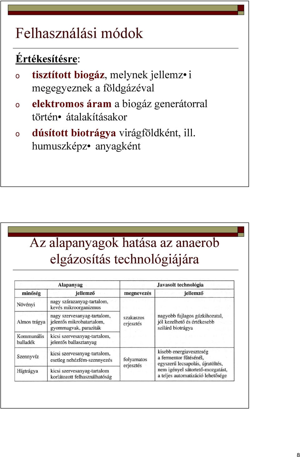 történ átalakításakor o dúsított biotrágya virágföldként, ill.