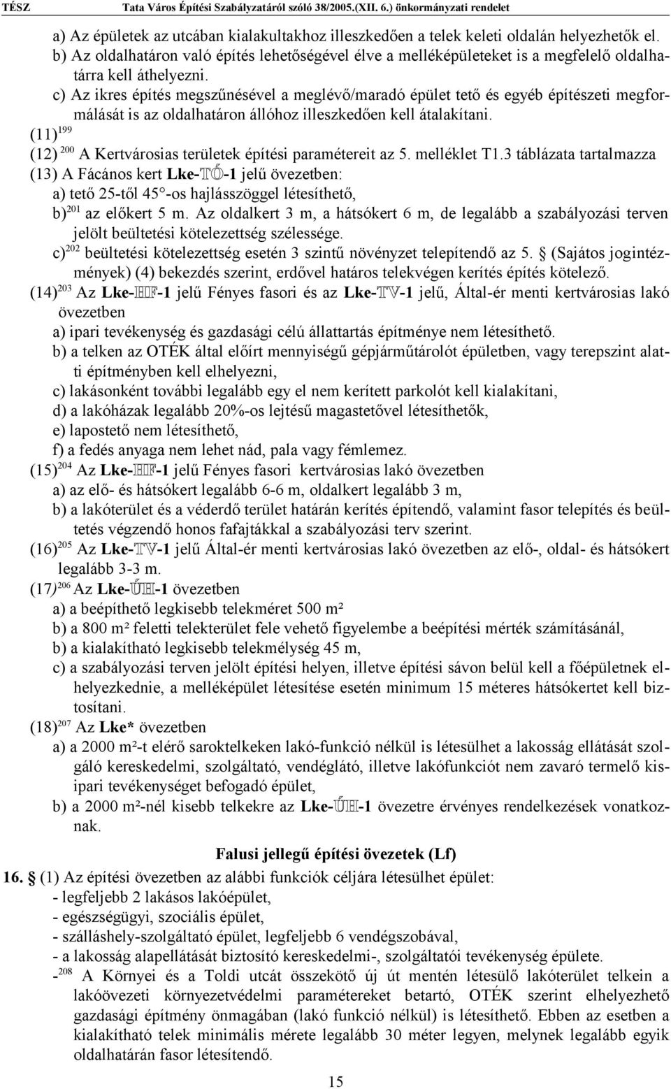 c) Az ikres építés megszűnésével a meglévő/maradó épület tető és egyéb építészeti megformálását is az oldalhatáron állóhoz illeszkedően kell átalakítani.