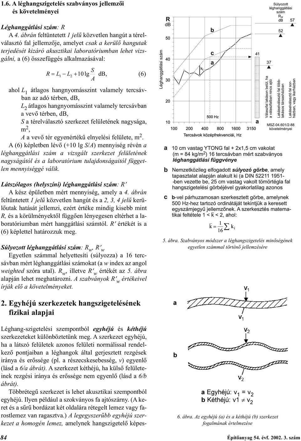 a részecskesebesség, v) egyenlõ (lásd a 6/a ábrát). A szerkezet kéthéjú, ha külsõ felületeinek rezgési iránya és erõssége nem egyenlõ (lásd a 6/b ábrát).