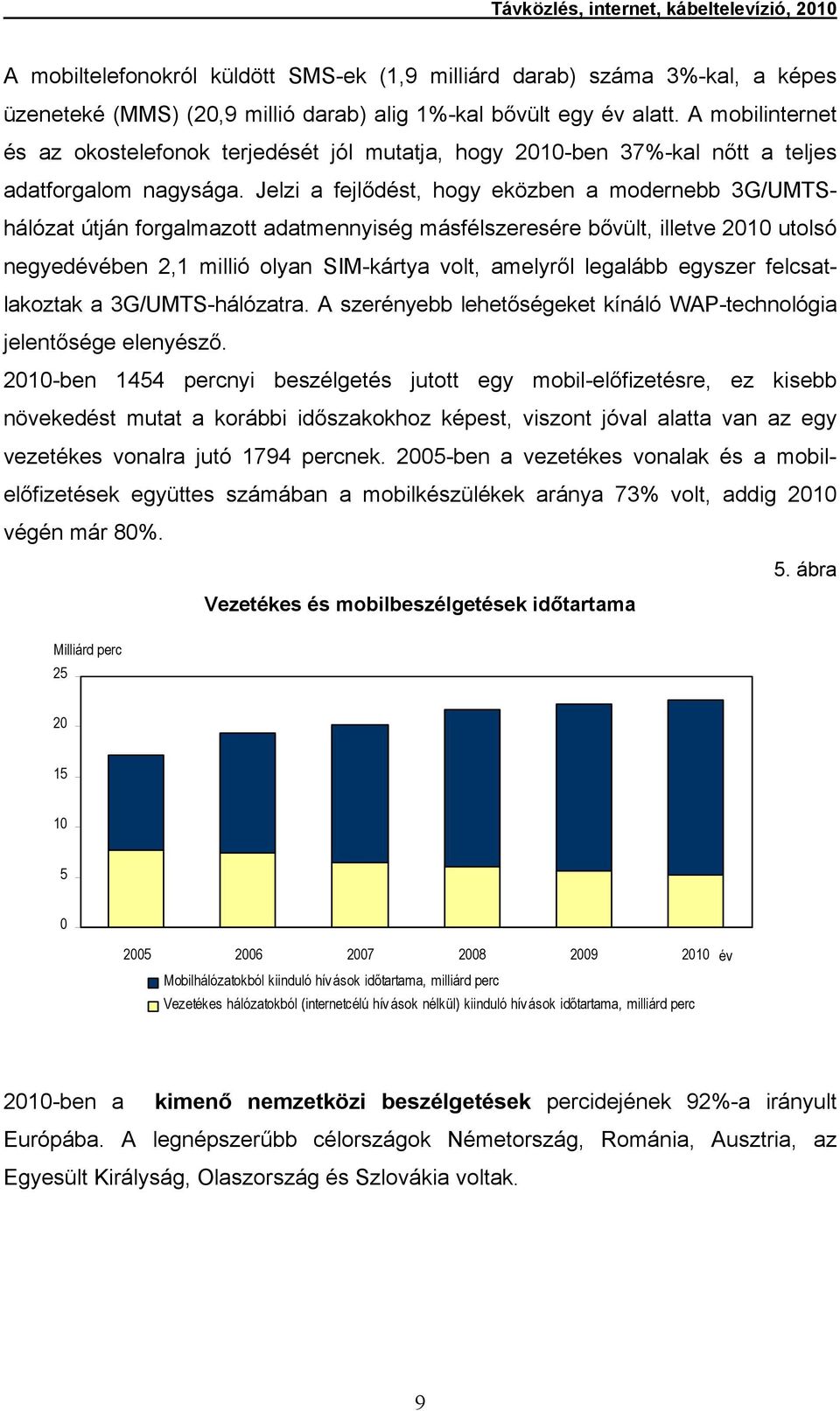 Jelzi a fejlődést, hogy eközben a modernebb 3G/UMTShálózat útján forgalmazott adatmennyiség másfélszeresére bővült, illetve 2010 utolsó negyedévében 2,1 millió olyan SIM-kártya volt, amelyről