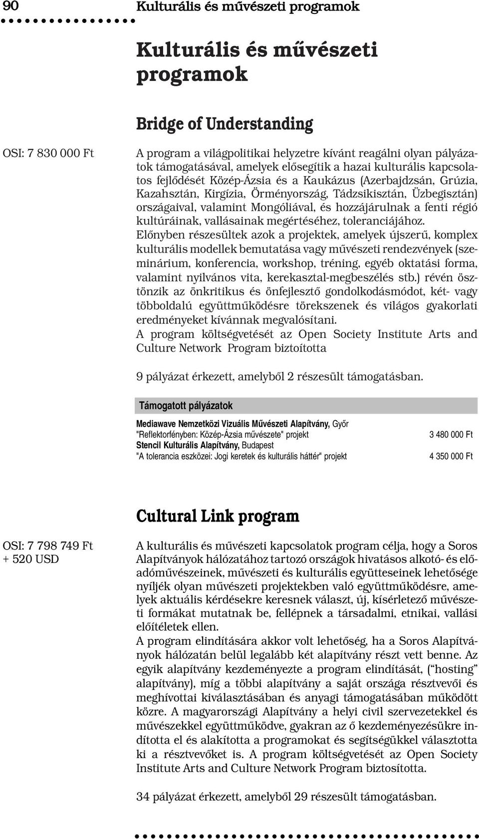 Mongóliával, és hozzájárulnak a fenti régió kultúráinak, vallásainak megértéséhez, toleranciájához.