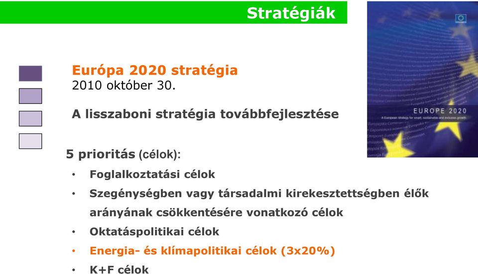 Foglalkoztatási célok Szegénységben vagy társadalmi kirekesztettségben élők