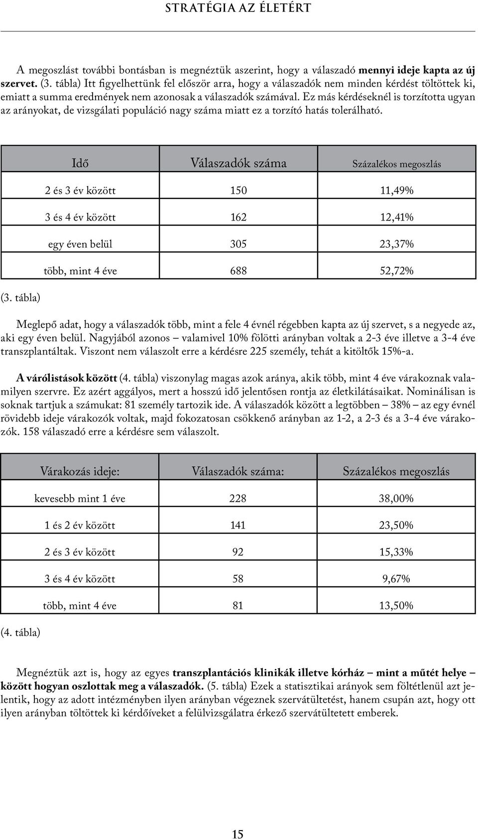 Ez más kérdéseknél is torzította ugyan az arányokat, de vizsgálati populáció nagy száma miatt ez a torzító hatás tolerálható. (3.