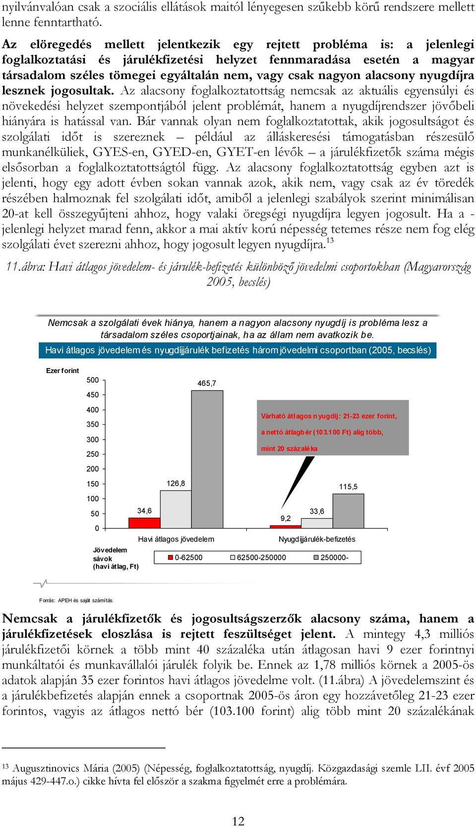 nagyon alacsony nyugdíjra lesznek jogosultak.