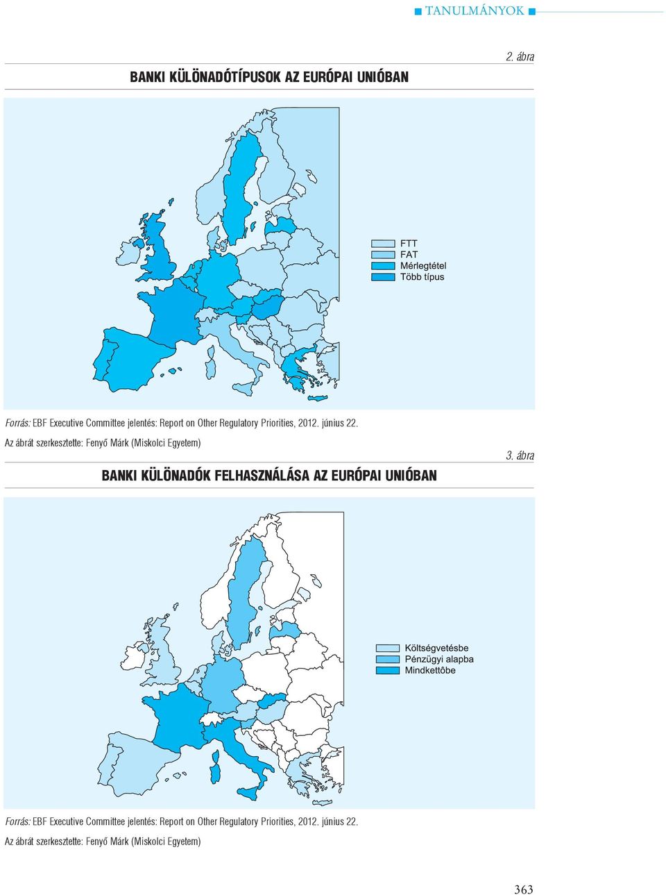 Az ábrát szerkesztette: Fenyõ Márk (Miskolci Egyetem) BANKI KÜLÖNADÓK FELHASZNÁLÁSA AZ EURÓPAI UNIÓBAN