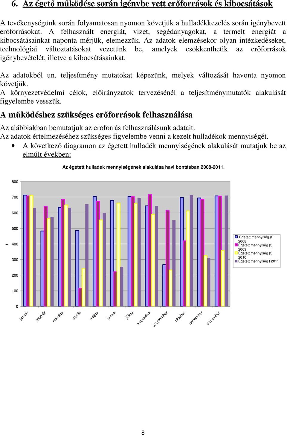 Az adatok elemzésekor olyan intézkedéseket, technológiai változtatásokat vezetünk be, amelyek csökkenthetik az erőforrások igénybevételét, illetve a kibocsátásainkat. Az adatokból un.