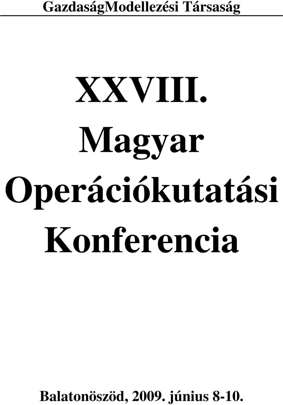 Magyar Operációkutatási