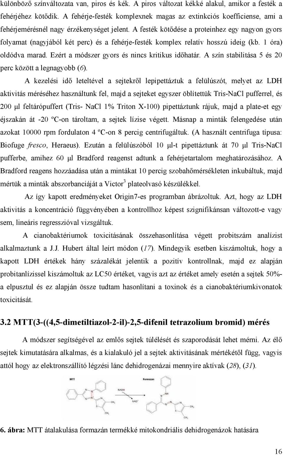 A festék kötődése a proteinhez egy nagyon gyors folyamat (nagyjából két perc) és a fehérje-festék komplex relatív hosszú ideig (kb. 1 óra) oldódva marad.