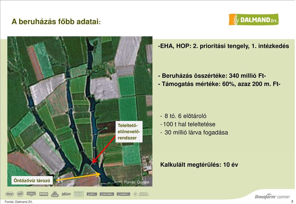 200 m. Ft- Teleltetőelőnevelőrendszer - 8 tó.