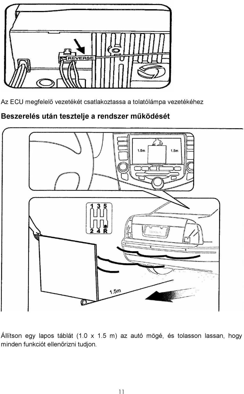 mőködését Állítson egy lapos táblát (1.0 x 1.